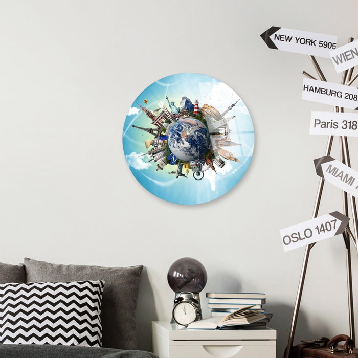 Wallity UV-1149 Pintura Decorativa de Vidrio Templado Multicolor